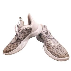 Under Armour Curry Flow 9 Team Low White Grey Sneakers Shoes Men's 7 women's 8.5